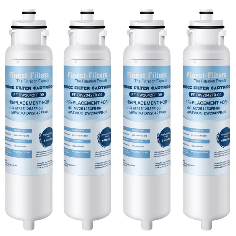 Compatible with Daewoo DW2042FR-09 Fridge Water Filter (4 Pack)