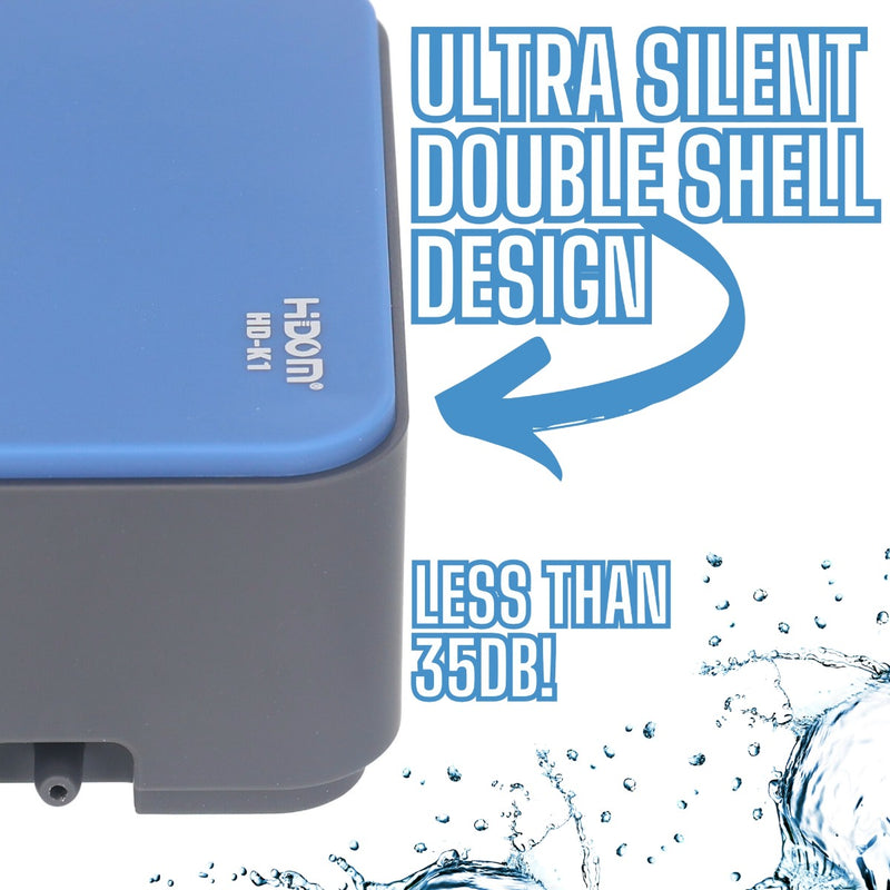 Hidom Aquarium Ultra Quiet Single Outlet 2L/min Air Pump