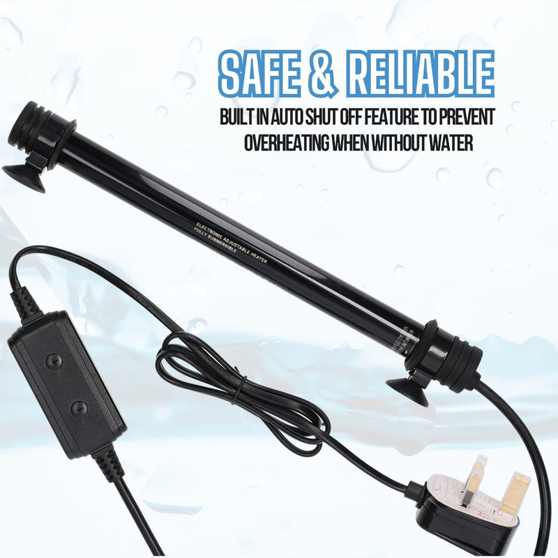Hidom Submersible Aquarium Quartz Glass Adjustable Heater