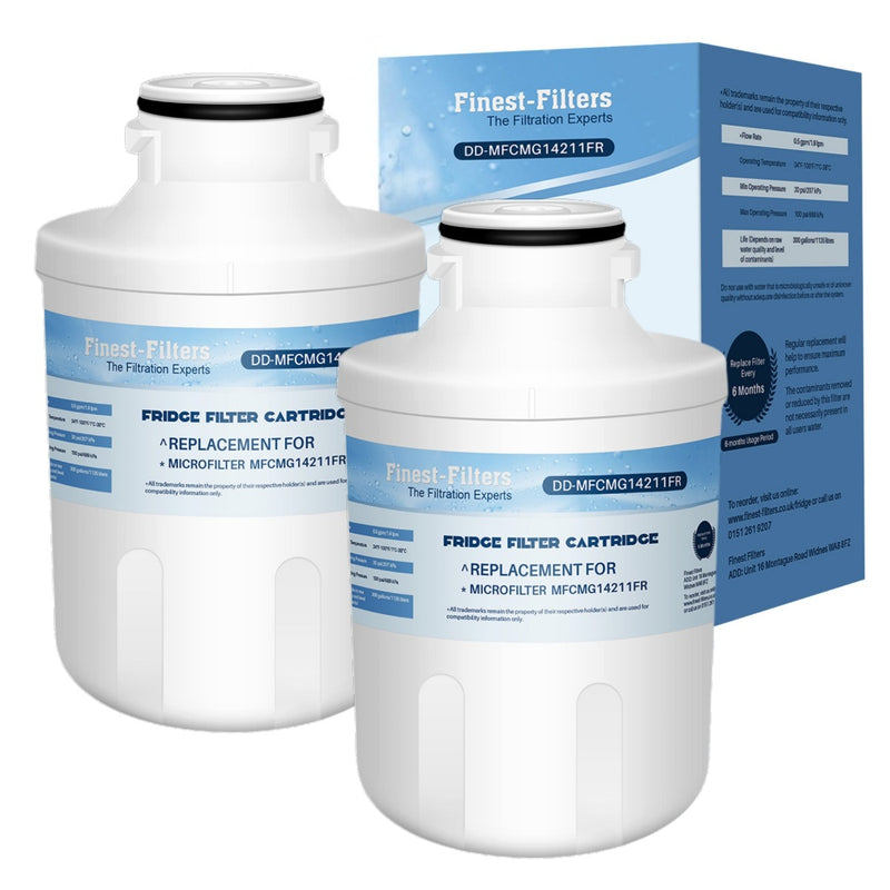 2 x Fridge Water Filter MFCMG14211FR Compatible with Hotpoint SXBD922FWD