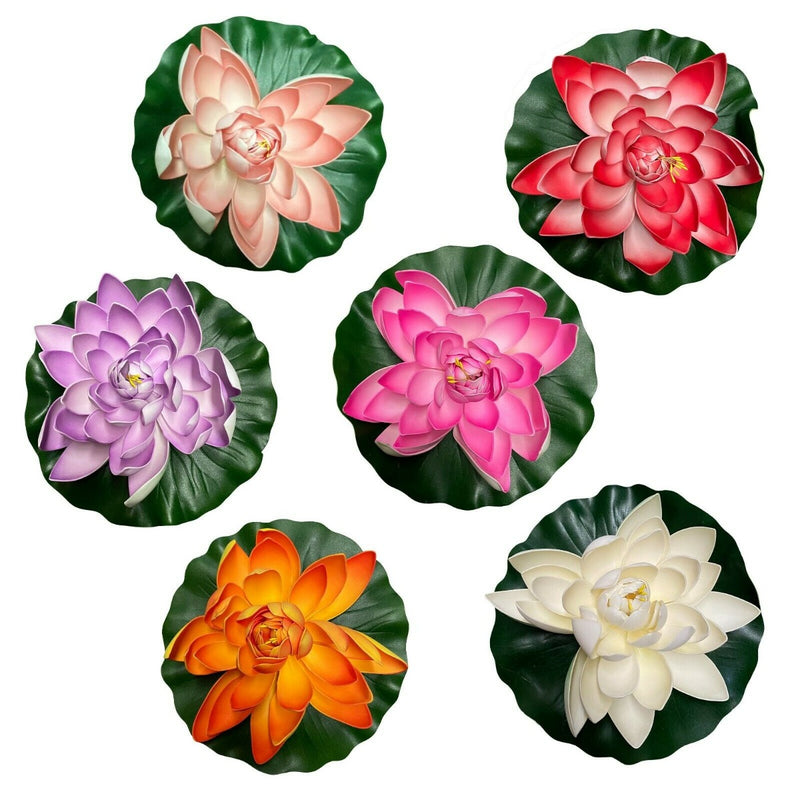 Artificial Floating Pond Lilly's (Various Colour & Size)