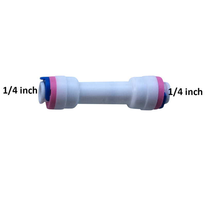 1/4" None Return Straight Connector Push Fit RO Fitting