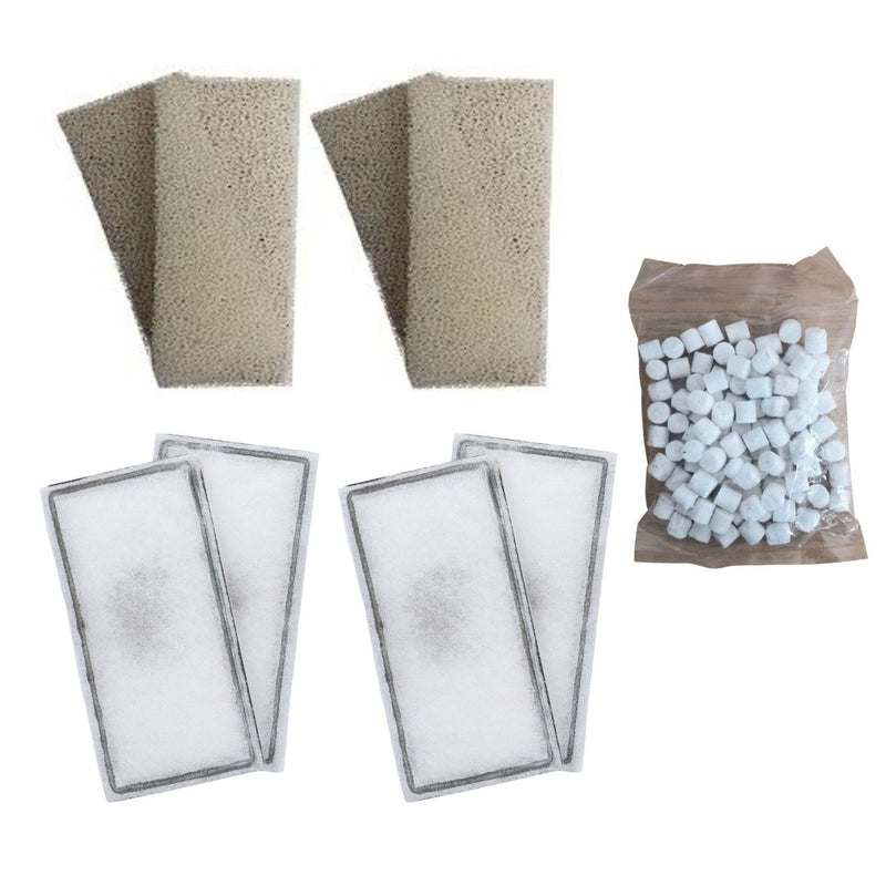 4 x Fluval U2 Foam, 4 x Fluval U2 PolyMax Cartridges and 1 x 170g Ceramic Poles