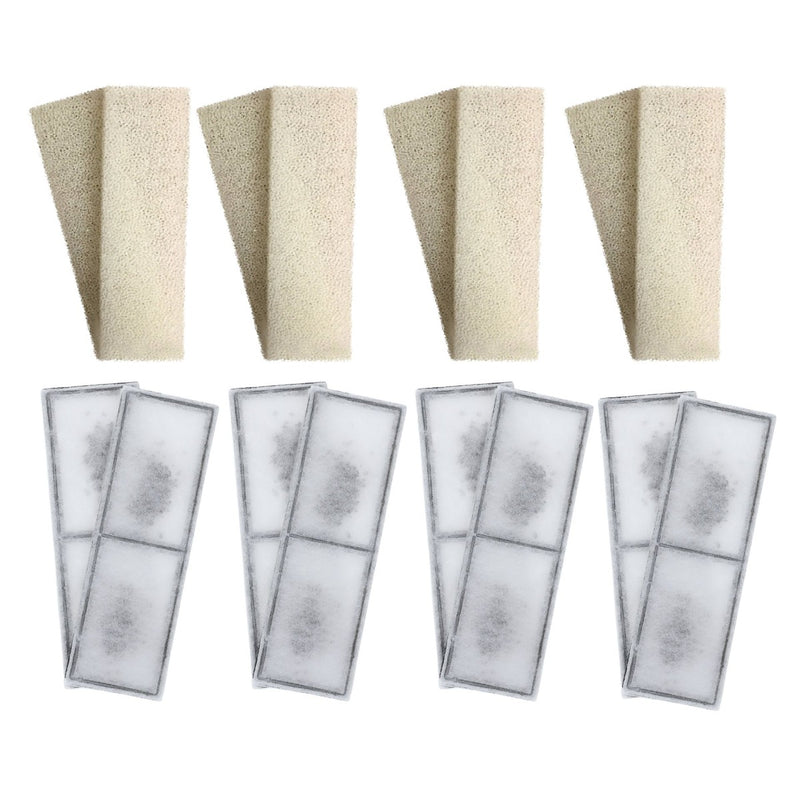 8 x Fluval U3 Compatible Plain Foam and 8 x Compatible PolyMax Filter Cartridges