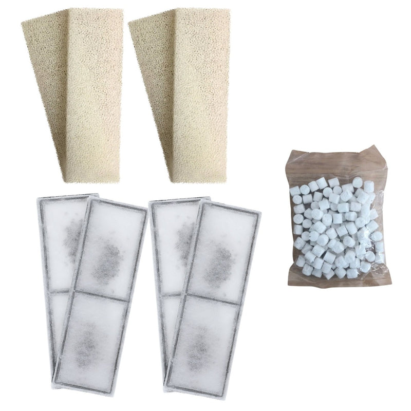 4 x Compatible Foam and 4 x Polymax Filter Cartridges and 170g Biomax for Fluval U3