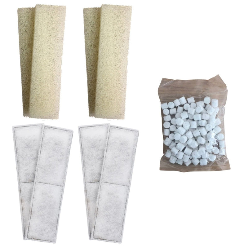 4 x Compatible Foam and 4 x Polymax Filter Cartridges and 170g Biomax for Fluval U4