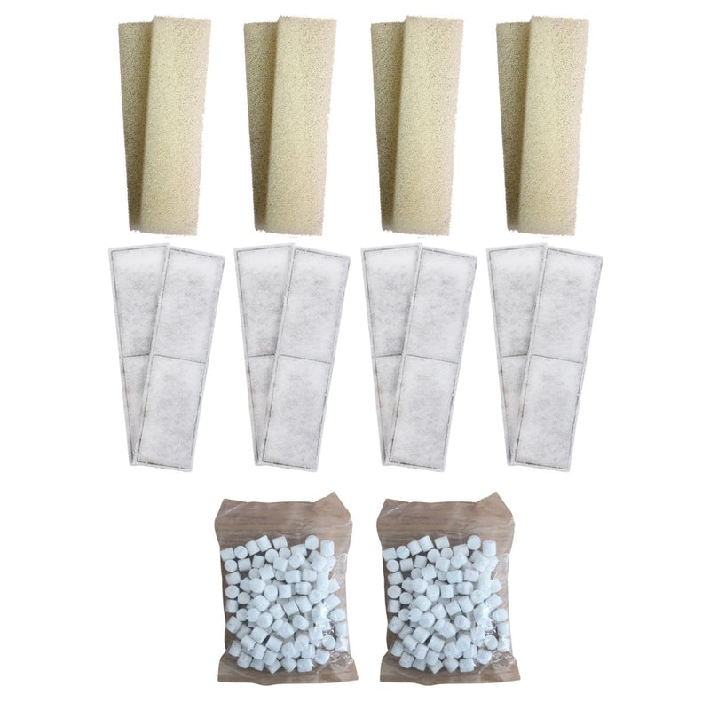 8 x Compatible Foam and 8 x Polymax Filter Cartridges and 2 x 170g Biomax for Fluval U4
