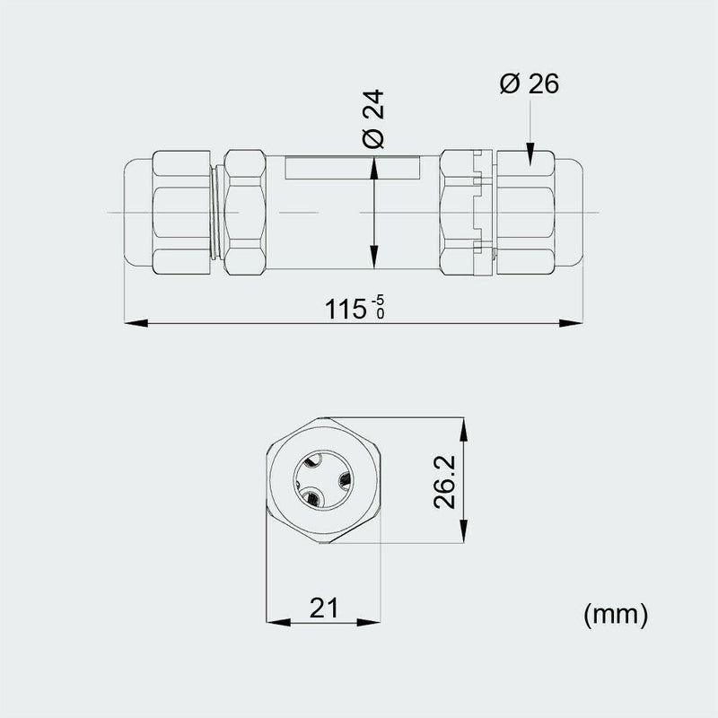 Weatherproof Cable Connector CUJ-01 (IP68)