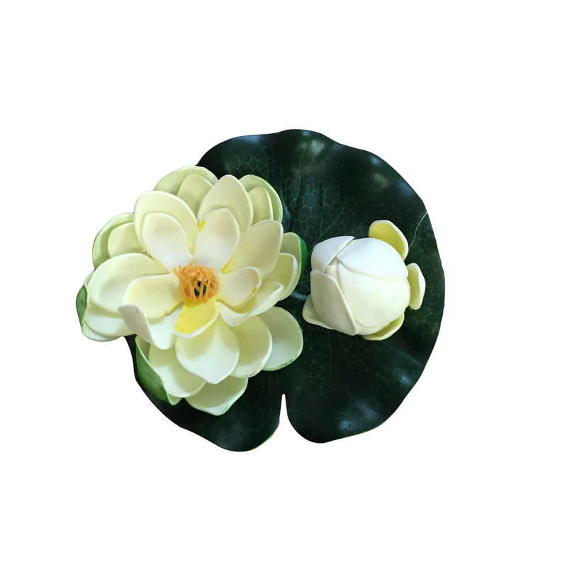 Artifical Pond Lily Lilly Floating Pond Decoration 13cm With Bud
