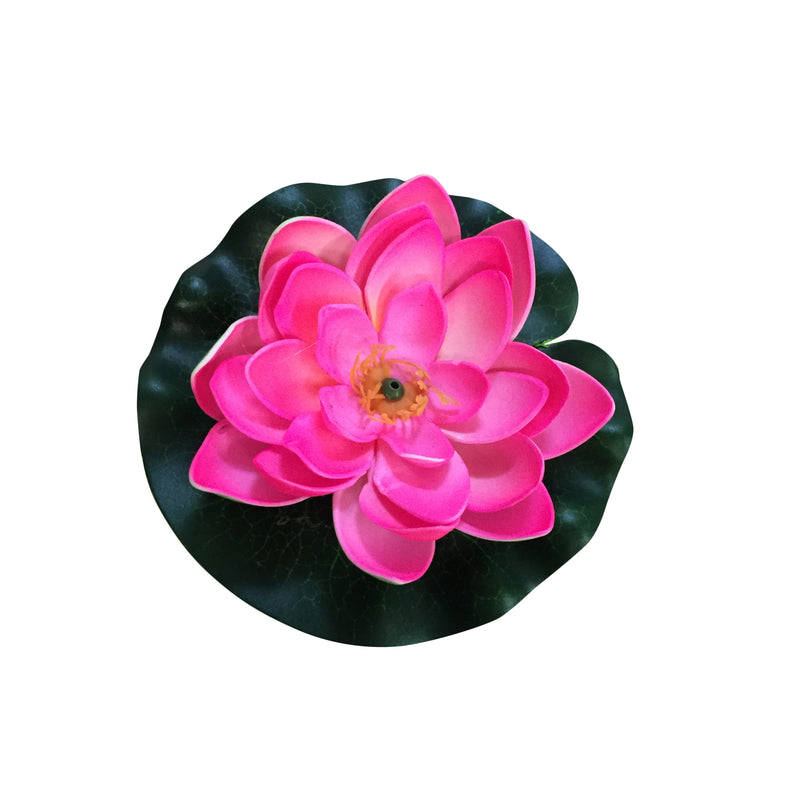 Artifical Pond Lily Lilly Floating Pond Decoration Lillie Plant With Frog Mixed Pack