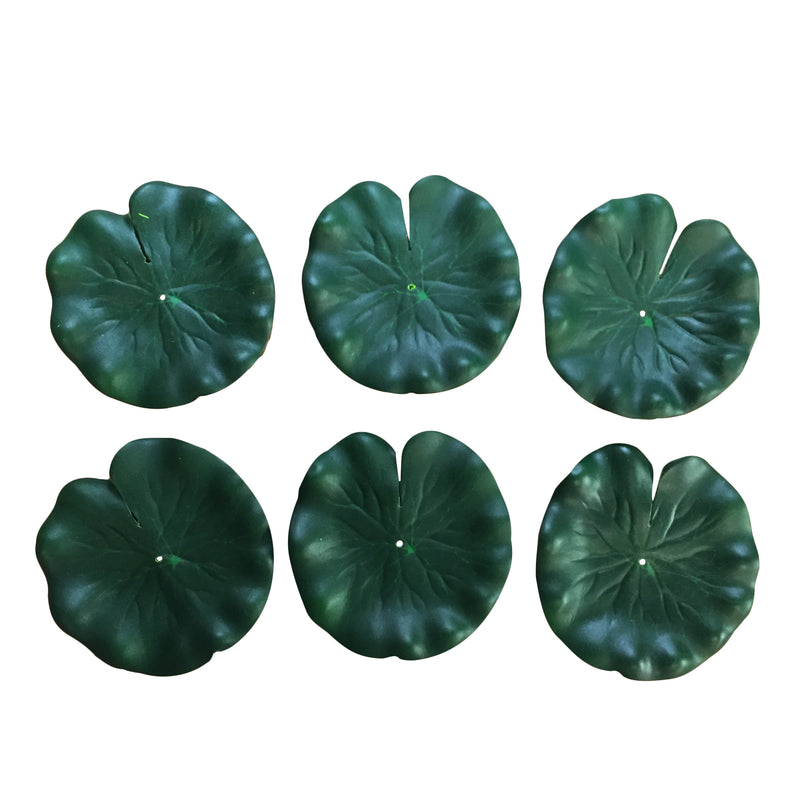 Artifical Pond Lily Lilly Floating Pond Decoration Lillie Plant With Frog Mixed Pack