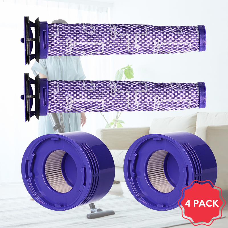 Pre and Post-Motor Filter Set Compatible for Dyson V7 & V8
