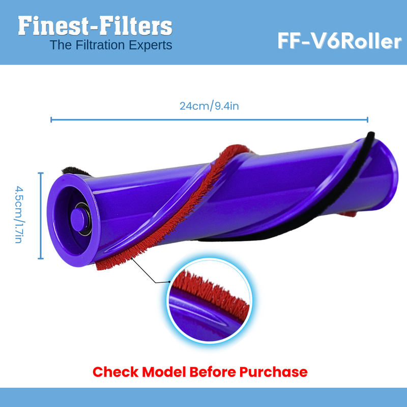 Replacement Roller Brush Bar Compatible with Dyson V6