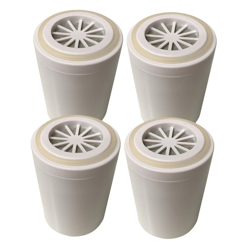 4 x Replacement Filter Cartridges for Chrome and White Narrow In Line Shower Filter