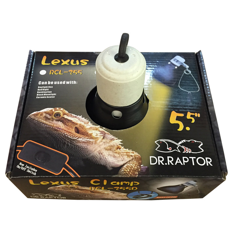 14cm Reptile Vivarium Lighting Dome Heating Bulb Lamp Holder with Switch