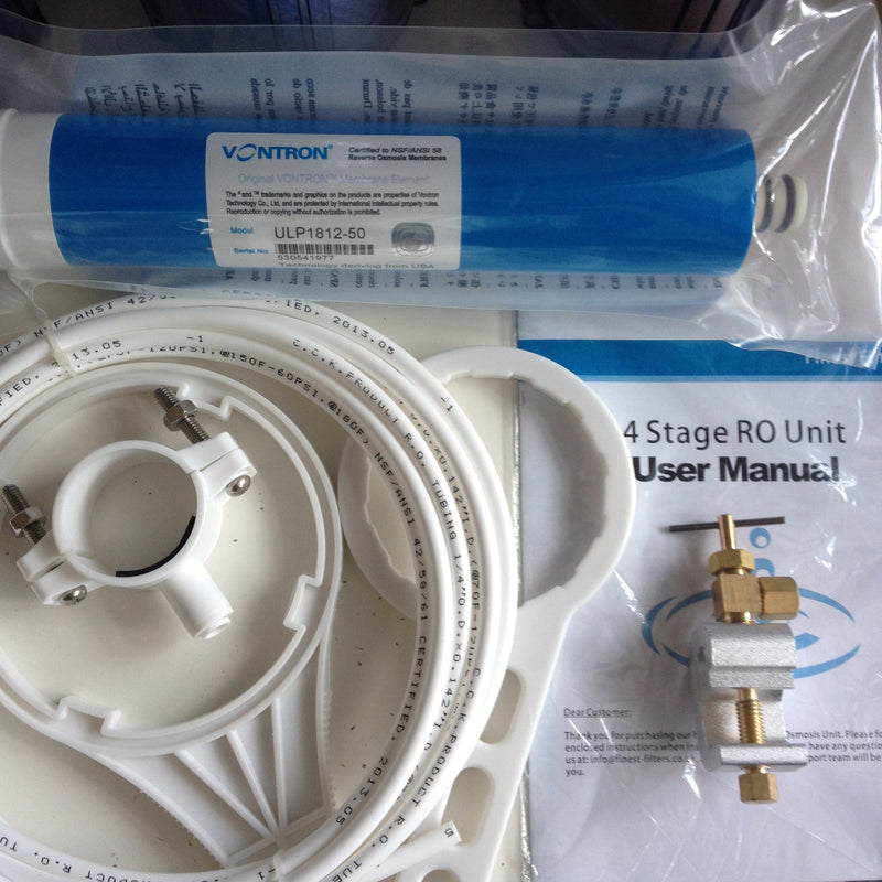 50gpd 4 Stage Complete RO Reverse Osmosis Unit