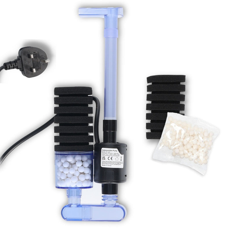 Aquarium Sponge Internal Bio Filter With Built In Pump