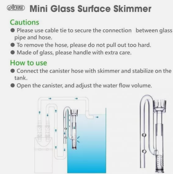 Ista Mini Glass Surface Skimmer 12mm - IF-516