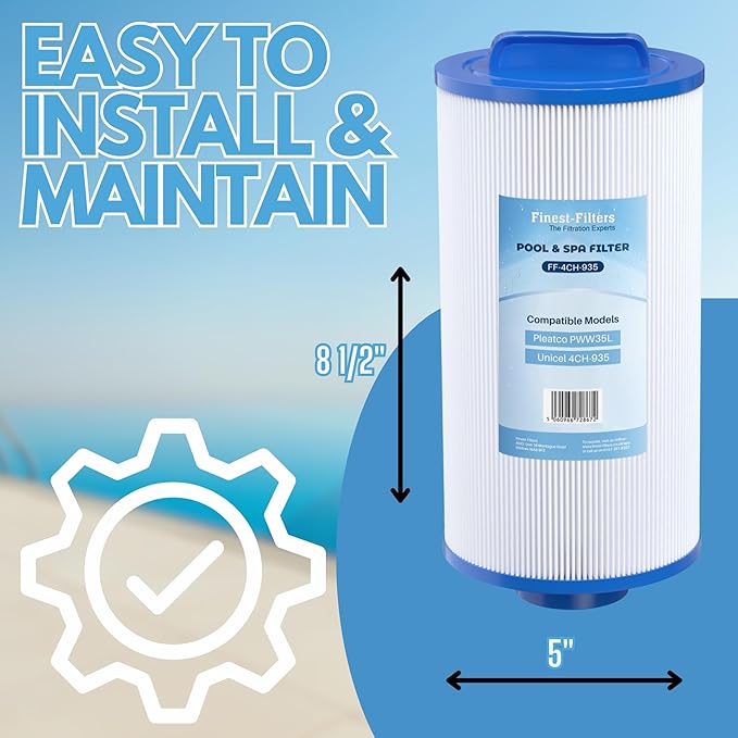 Spa Filter Cartridge For Pleatco PWW35L / Unicel 4CH-935 - FF-4CH-935
