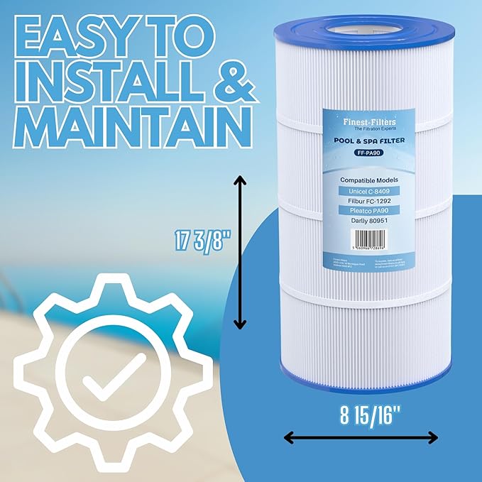 Spa Filter Cartridge For Pleatco PA90 / Unicel C-8409 - FF-PA90