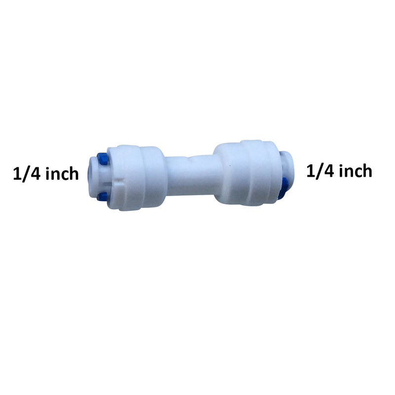 1/4" Straight Connector Push Fit RO Fitting