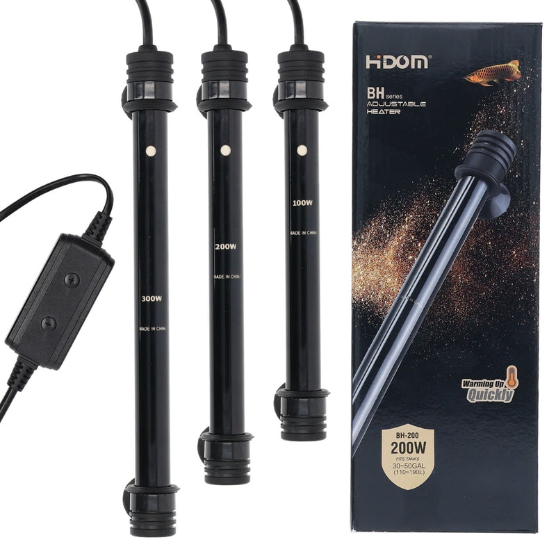 Hidom Submersible Aquarium Quartz Glass Adjustable Heater