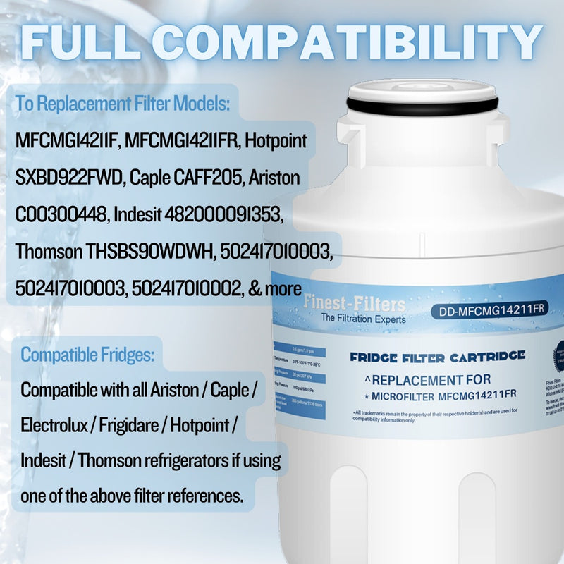 Fridge Water Filter MFCMG14211FR Compatible with Hotpoint SXBD922FWD