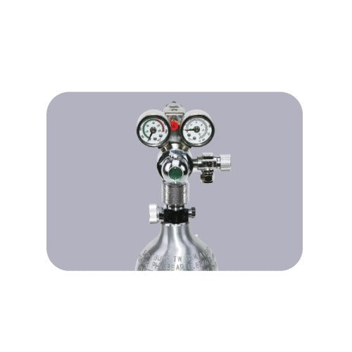 Twin Gauge CO2 Controller Vertical (Face-Up) CO2 Pressure Indicator