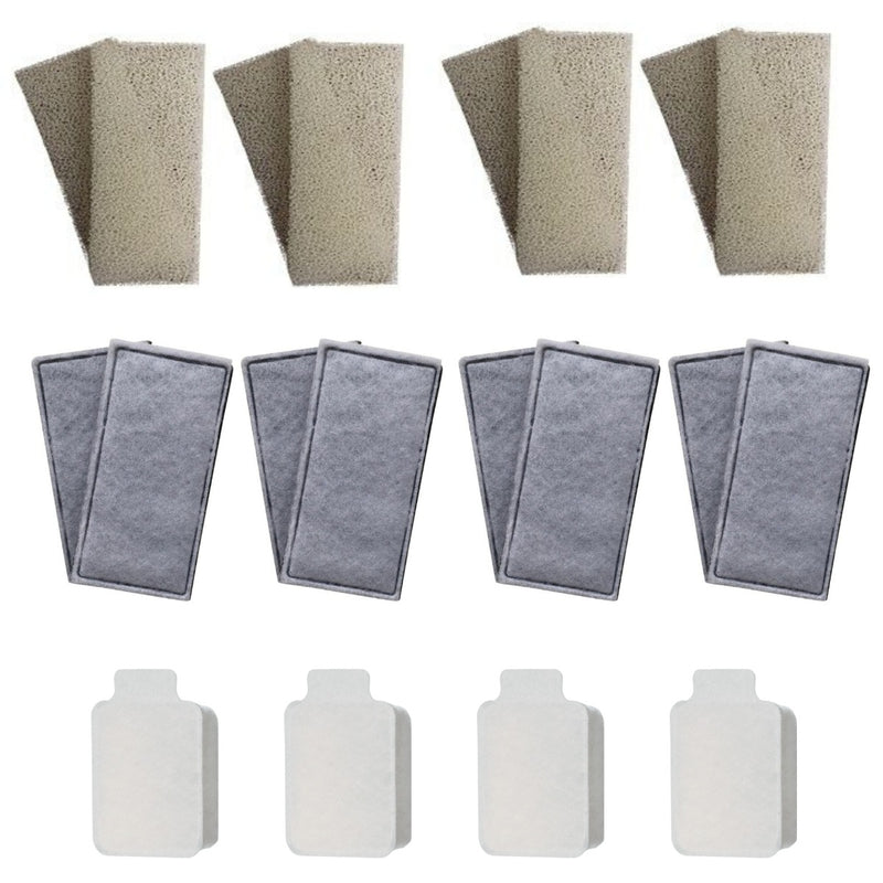8 x Compatible Fluval U2 Foams + 8 x Polycarbon Filters + 4 x Clean & Clear Cartridges