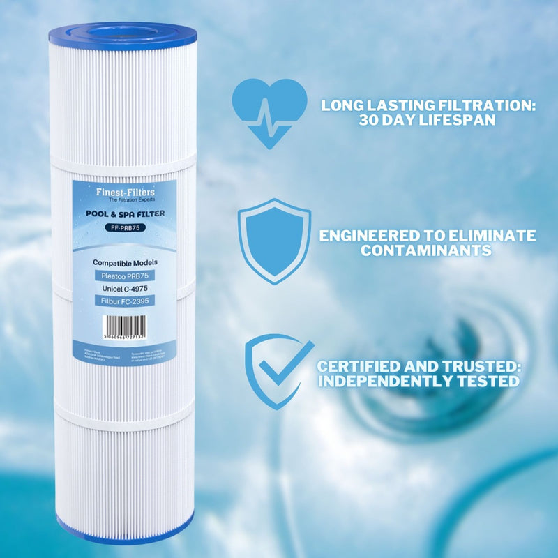 4 x Hot Tub Spa Filter Compatible With Pleatco PRB75