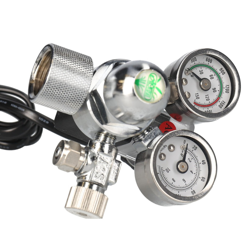 Twin Gauge CO2 Controller Vertical (Face-Up) CO2 Pressure Indicator