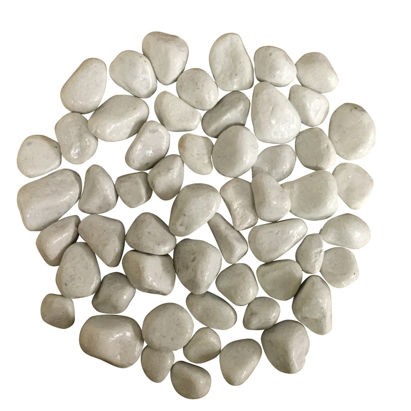 Aquarium Fish Tank Pebbles Decorative White Black and Coloured