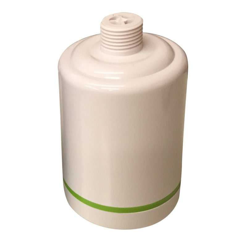 White Narrow In Line Shower Filter for Chlorine and Heavy Metal Removal
