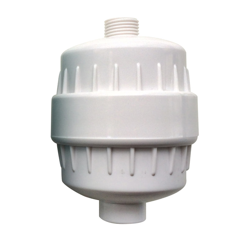 White In Line Shower Filter for Chlorine and Heavy Metal Removal
